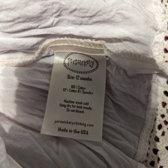 Persnickety Red Dress, 12 Months - Picture 2 of 2